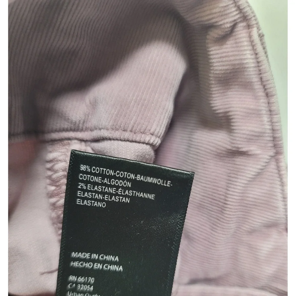 Free People We The Free Pink Corduroy High Rise‎ Flare Pants Size 28